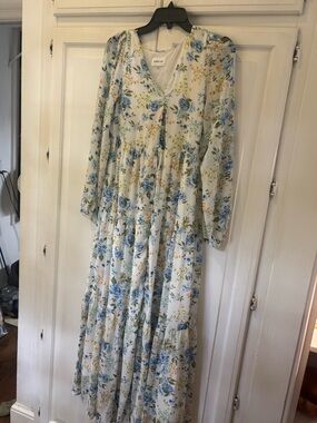 Sugarlips | Dresses | Sugarlips Abay Floral Dime Organza Maxi Size Medium  Dress | Poshmark